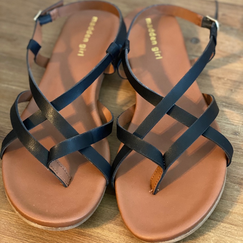 Madden Girl Black Sandal